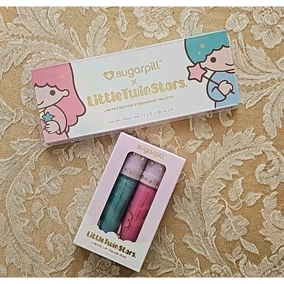 Sugarpill x Little Twin Stars Makeup 2pc Bundle Eyeshadow & Lipgloss NEW